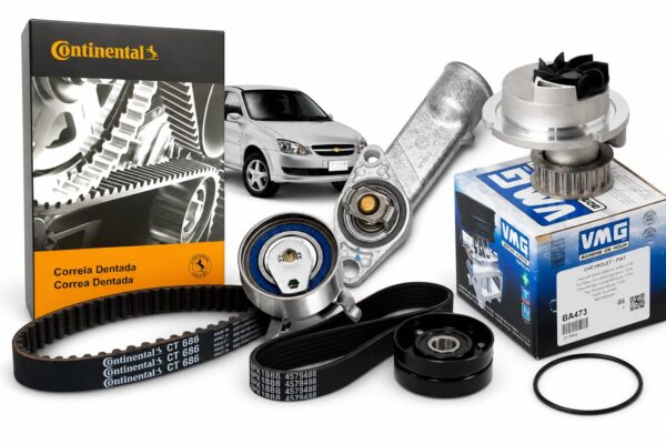 corsa 1.4 Kit Distribución Chevrolet Corsa 1.4 + Bomba de Agua + Termostato Original + Correa Poly-V + Tensor