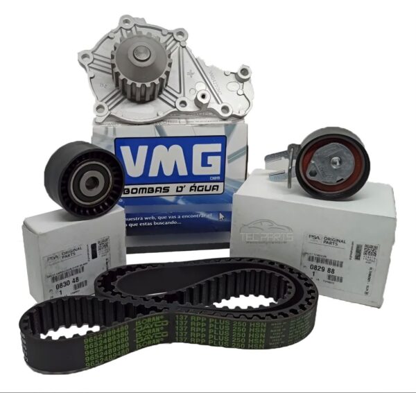 peugeot 1.6 Kit Distribución Peugeot 1.6 16V Original + Bomba VMG + Kit Poly-V